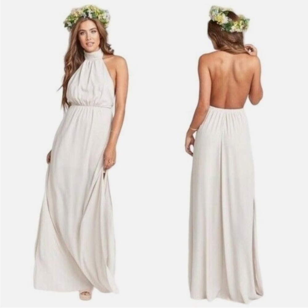 Show Me Your Mumu Collette Halter Maxi Bridesmaid‎ Dress XXL NWT